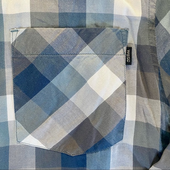 WeSC Plaid Long-Sleeve Button-Up Shirt - Picture 2 of 3